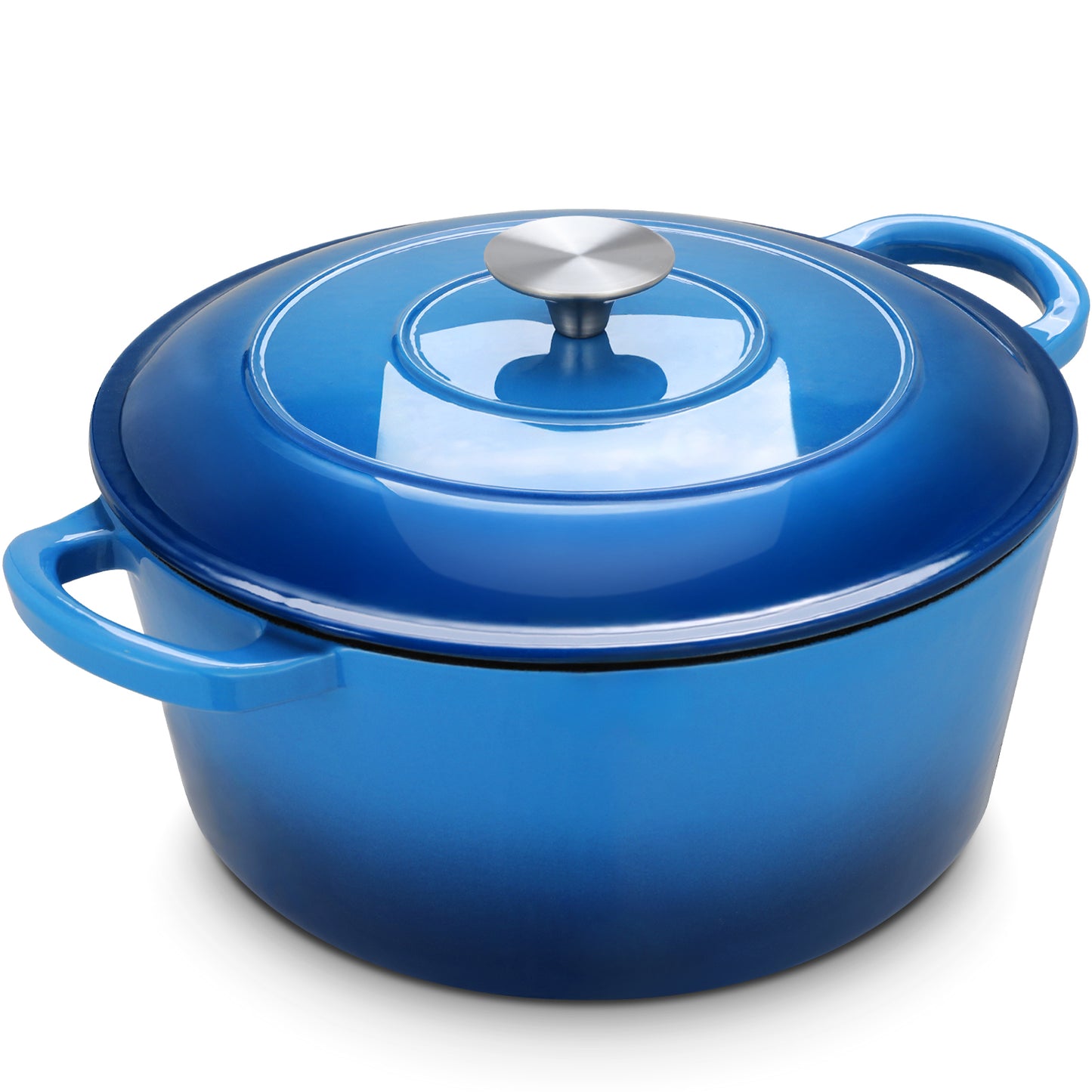TLGREEN Enameled Cast Iron Dutch Oven Pot with Lid, Oven-Safe to 500°F, Non-Stick Nonstick Cookware for Bread, Braising, Stews, and Roasting