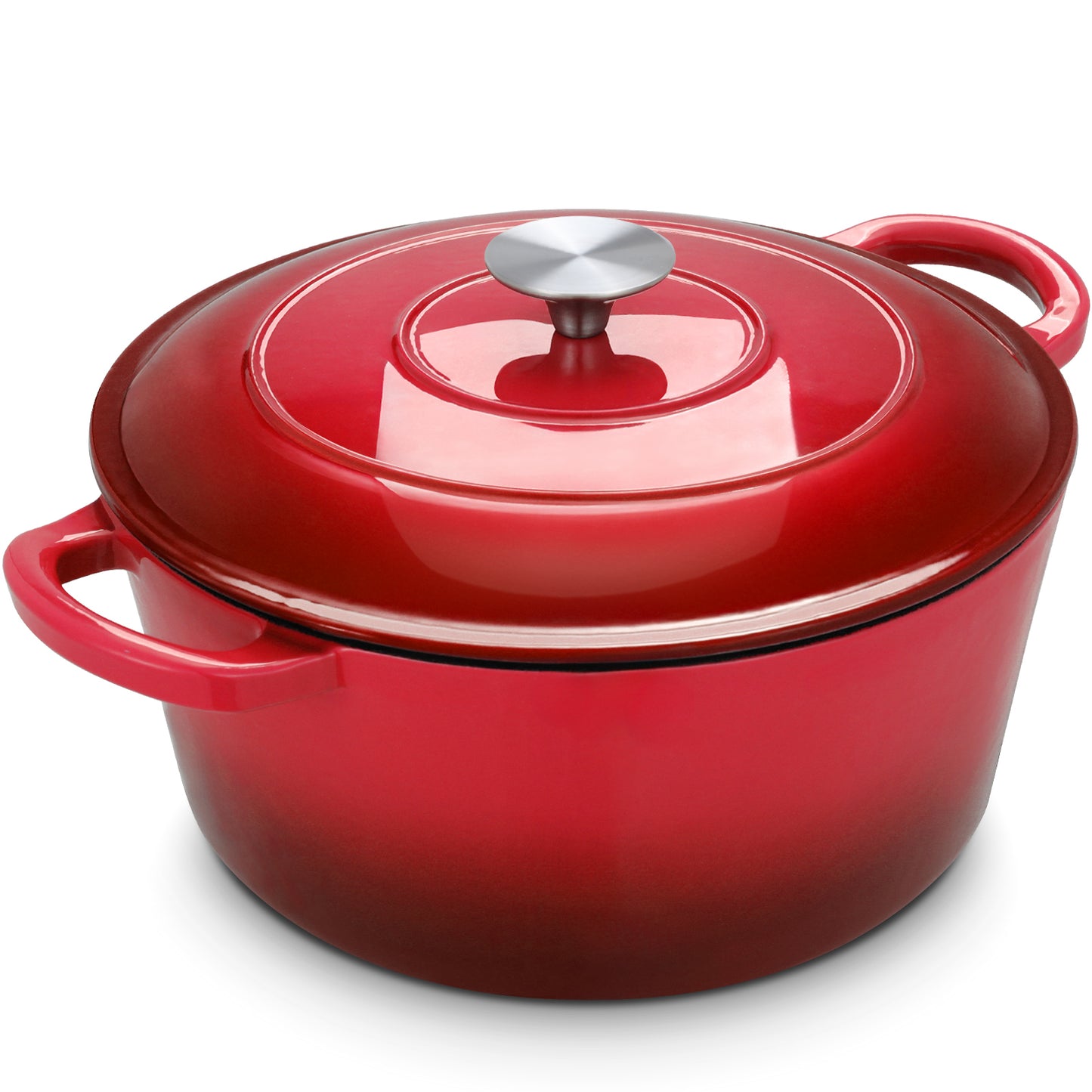 TLGREEN Enameled Cast Iron Dutch Oven Pot with Lid, Oven-Safe to 500°F, Non-Stick Nonstick Cookware for Bread, Braising, Stews, and Roasting