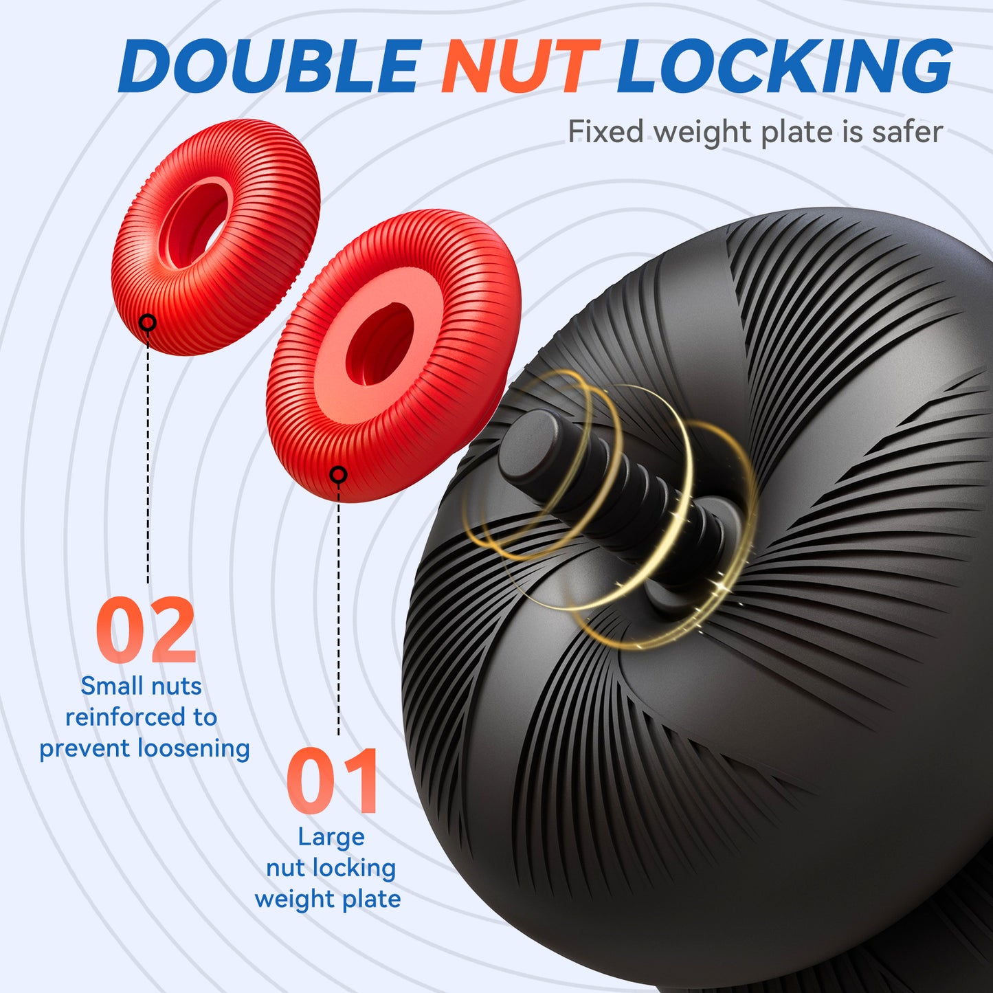 Adjustable Dumbbell Set, 45lbs/67lbs Free Weight Set, 4-in-1 Used as Barbell, Dumbbells, Kettlebell, Weight Plates, Soft Rubber Coated, Space Saving Fitness Exercise for Men/Women