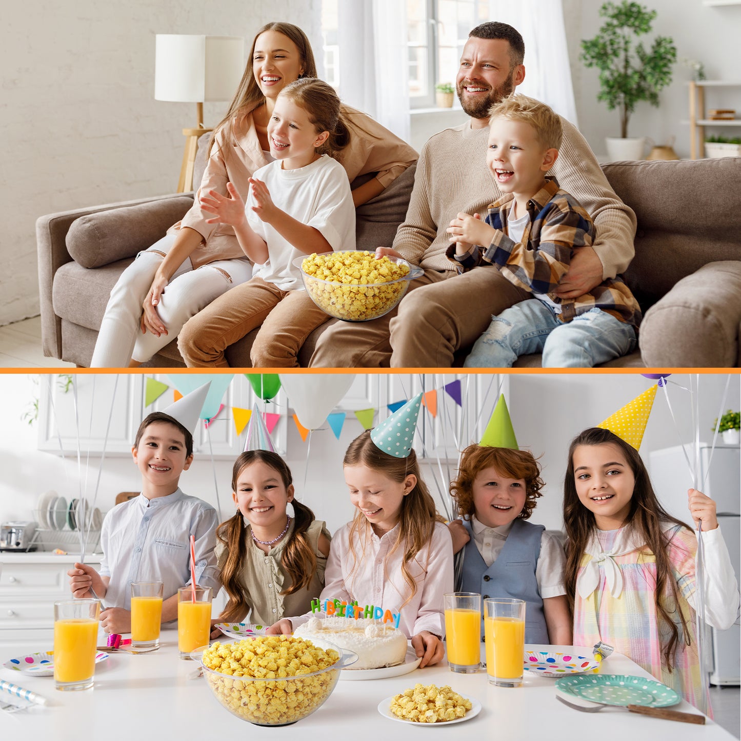 TLGREEN 6 Quart Popcorn Machine, Electric Hot Oil Popcorn Maker Machine, with Nonstick Plate & Stirring Rod, Large Lid for Serving Bowl. (Black)